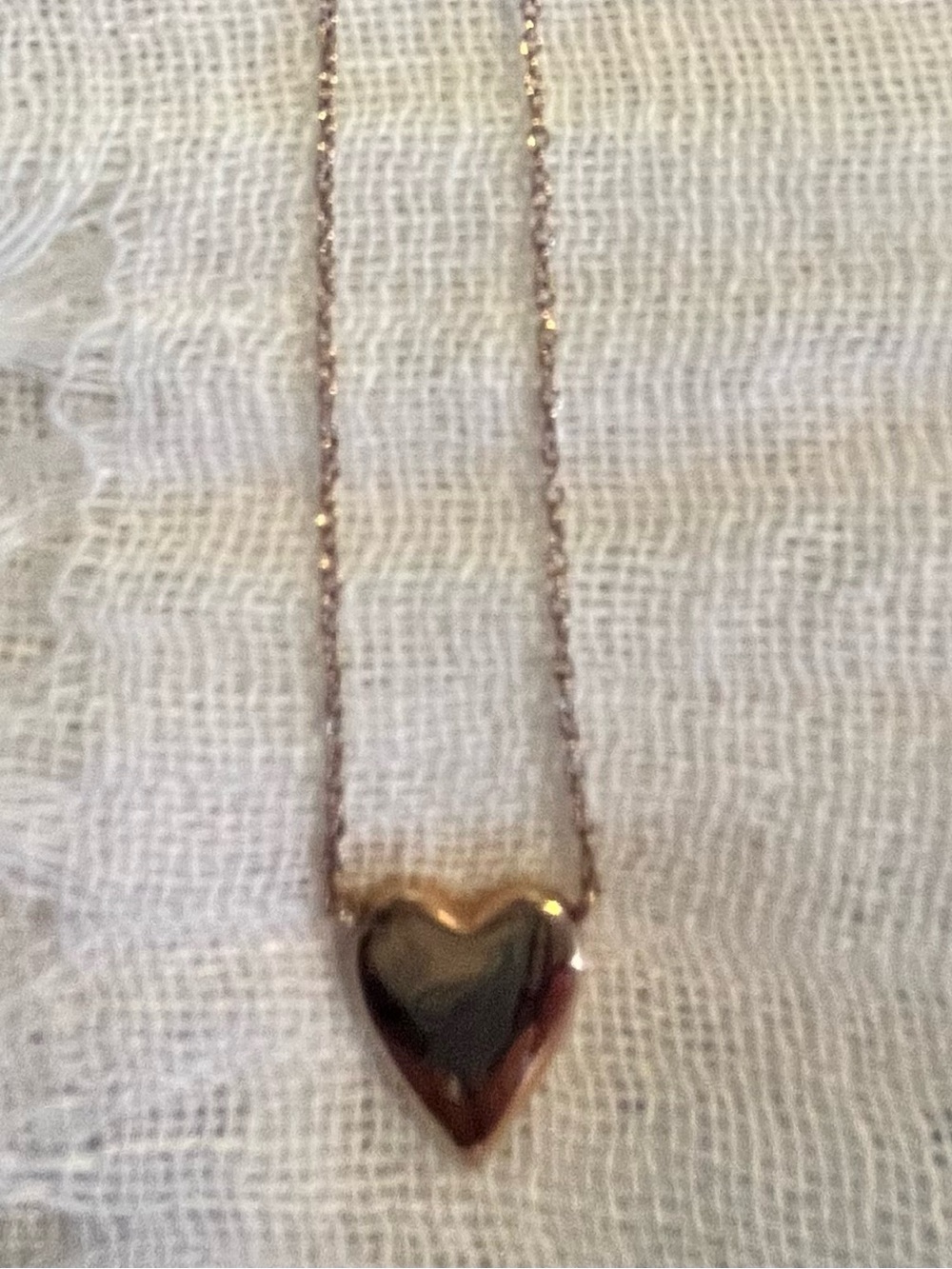 Delicate Rose Gold Thin Chain Necklace - with engraved K